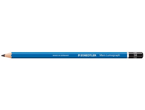 Lapis de grafite staedtler mars lumograph 100 5b unidade , Staedtler , 77487 , 4007817104057